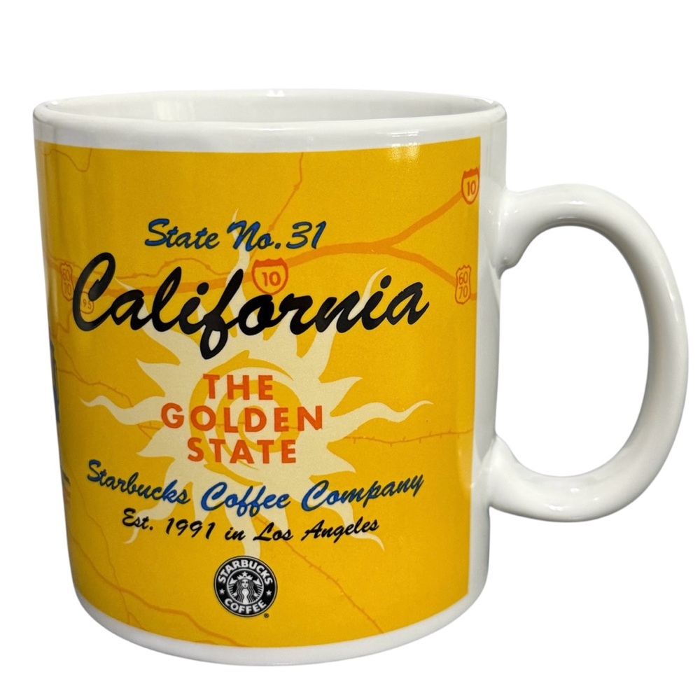 Vintage 1999 Starbucks Coffee Cup “California The Golden State No. 31” 20 Oz Mug
